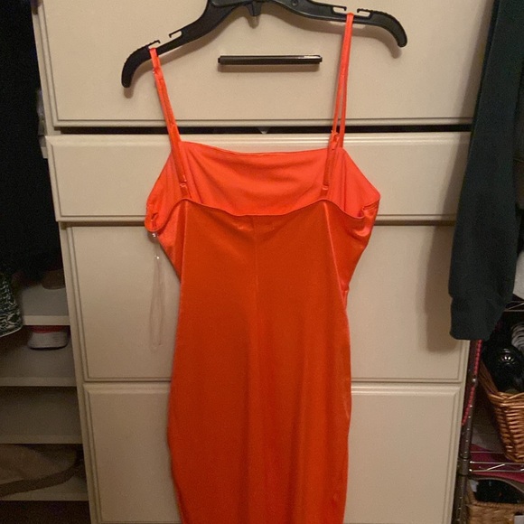 Bright Orange Homecoming Dress - Picture 2 of 2